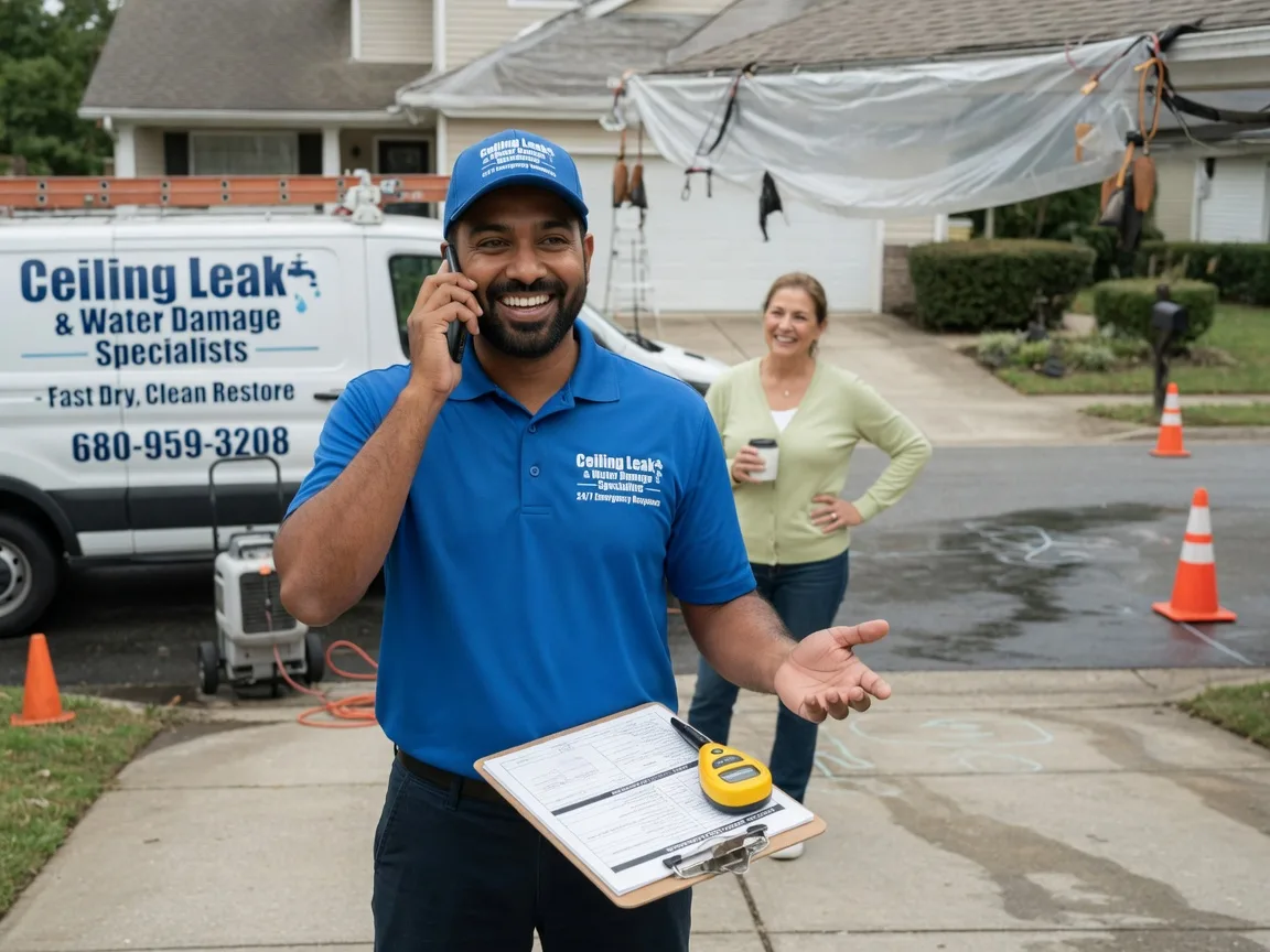 Ceiling Leak Cleanup Hancock, IA FAQs